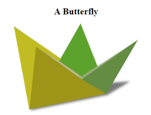 Simple Origami Butterfly by Units