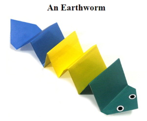 Simple Origami Earthworm by Units