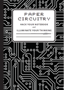 Image of paper circuitry notebook
