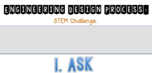 Engineering Design Process STEM Challenge Work Mat